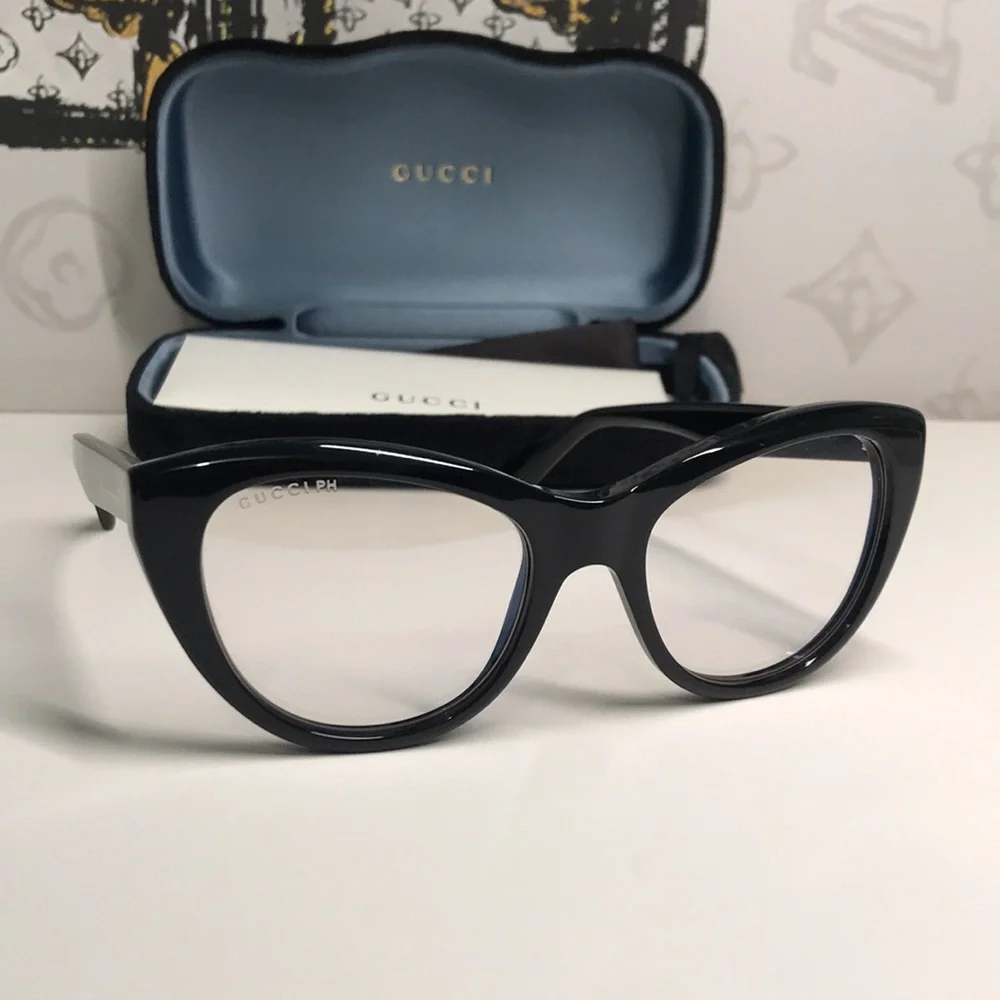 Luxury New Authentic Gucci GG1172S 001 Cat-Eye Sunglasses